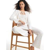 River Island Ditsy Floral 3 Piece Loungewear Set - White