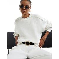 River Island Crew Neck Jumper - Cream