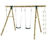 Plum Gibbon Wooden Garden Swing Set