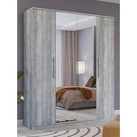 Very Home Home Essentials - Prague 4 Door Mirrored Wardrobe - Fsc Certified