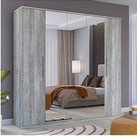 Very Home Home Essentials - Prague 5-Door Mirrored Wardrobe - Fsc Certified