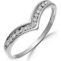 Love Diamond 9 Carat White Gold 10Pt Diamond-Set Eternity Ring