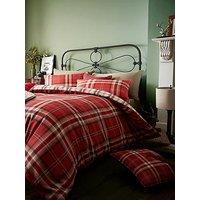 Catherine Lansfield Kelso Duvet Cover Set - Red