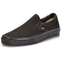 Vans Classic Slip-On Plimsolls - Black/Black