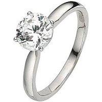 Love Diamond 18 Carat White Gold 1 Carat Certified Diamond Solitaire Ring