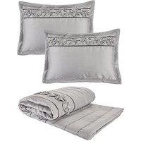 Very Home Franchesca Bedspread Throw And Pillow Shams Set - Silver