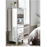Very Home Parisian Ready Assembled Mirrored Tall 5 Drawer Chest - Fsc Certified
