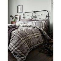 Catherine Lansfield Kelso Duvet Cover Set - Charcoal Grey