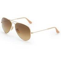 Ray-Ban Gradient Lens Aviator Sunglasses - Rose Gold