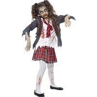 Halloween Girls Zombie Schoolgirl - Child Costume