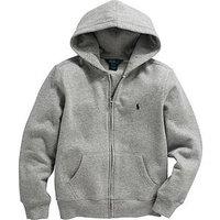 Polo Ralph Lauren Boys Classic Zip Through Hoodie - Grey Marl