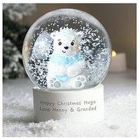 The Personalised Memento Company Personalised Polar Bear Snow Globe