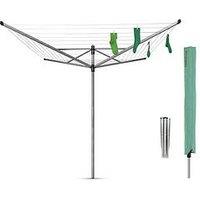 Brabantia Lift-O-Matic Rotary Dryer With Soil Spear And Cover - 60M Area