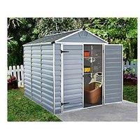 Canopia By Palram 6X8 Ft Skylight Double Door Shed - Anthracite