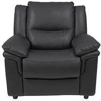 Albion Luxury Faux Leather High Back Armchair