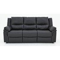 Albion Luxury Faux Leather High Back 3 Seater Sofa