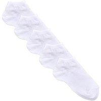 The Very Collection 5 Pack Unisex Trainer Liner Socks - White