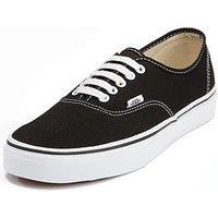 Vans Unisex Authentic Trainers - Black/White