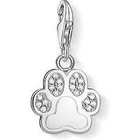 Thomas Sabo Sterling Silver And Cubic Zirconia Charm Club Paw Charm