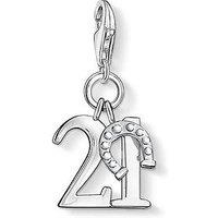 Thomas Sabo Sterling Silver Charm Club - Lucky Number 21 Charm