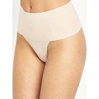 Spanx Undie-Textable Light Control Thong - Soft Nude