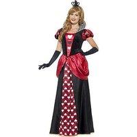 Royal Red Queen Dress & Crown - Adults Costume