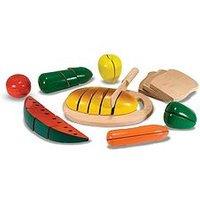 Melissa & Doug Wooden Cutting Food Set