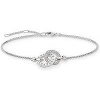 Thomas Sabo Sterling Silver Logo Double Ring Bracelet