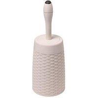 Addis Faux Rattan Toilet Brush And Holder