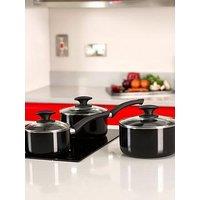 Tower Essentials 3 Piece Pan Set - Black