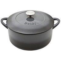 Denby Halo 26Cm Cast Iron Round Casserole Pot