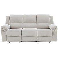 Albion Fabric 3 Seater High Back Manual Recliner Sofa