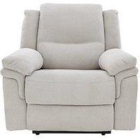 Albion Fabric High Back Manual Recliner Armchair