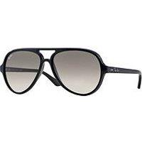 Ray-Ban Orb4125 Cats 5000 Aviator Sunglasses - Black
