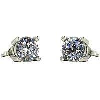 Moissanite 9Ct White Gold 1Ct Total Equivalent 5Mm Earrings