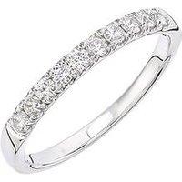 Love Diamond 9Ct White Gold 33 Point Micro Setting Eternity Ring