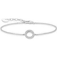Thomas Sabo Sterling Silver Cubic Zirconia Open Classic Circle Bracelet