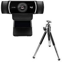 Logitech C922 Pro Stream Webcam With Microphone, Full Hd 1080P At 30Fps - Black