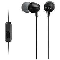 Sony Mdr-Ex15Ap Earphones With Smartphone Mic And Control - Black