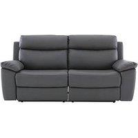 Very Home Edison 3 Seater Luxury Faux Leather Manual Recliner Sofa