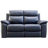 Edison 2 Seater Luxury Faux Leather Manual Recliner Sofa