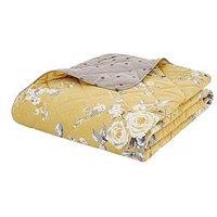 Catherine Lansfield Canterbury Bedspread Throw - Ochre