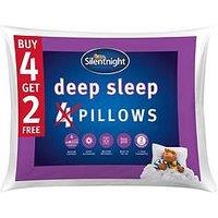 Silentnight Deep Sleep Pillow Pack - Set Of 4 (Plus 2 Extra Free!)