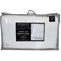 Very Home Set Of 2 Luxury Like Down 100% Cotton Cover Pillows