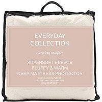 Very Home Super Soft Teddy Fleece Mattress Protector
