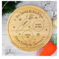 The Personalised Memento Company Personalised Christmas Eve Wooden Santa Board