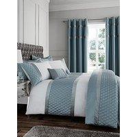 Catherine Lansfield Sequin Cluster Duvet Cover Set - Duck Egg Blue