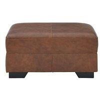 Very Home Hampshire Premium Leather Footstool