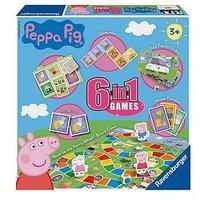 Ravensburger Peppa Pig 6-In-1 Games Box