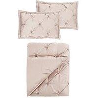 Very Home Bedspread Throw And Pillow Shams - Champagne